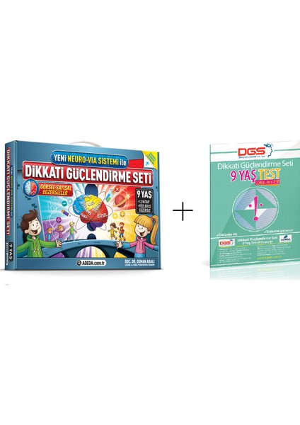 Osman Abalı Adeda Neuro Via Dikkati Güçlendirme Seti 9 Yaş+Görsel Dikkat Testi