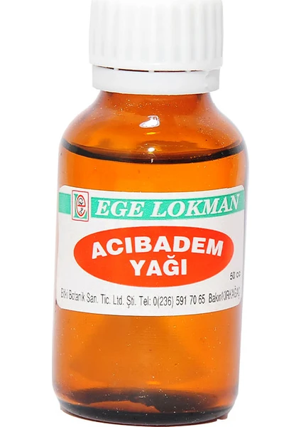 Ege Lokman Acı Badem Yağı 50 cc