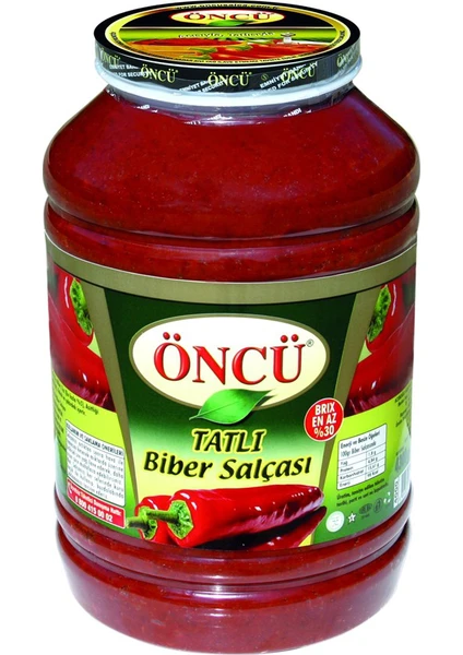 Tatlı Biber Salçası Cam Pet Kavanoz 4300 gr