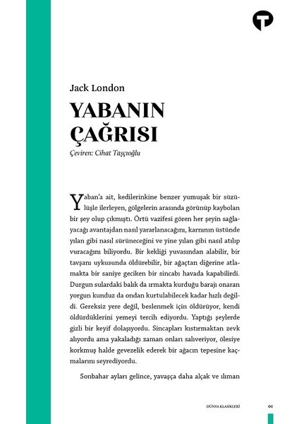 Yabanın Çağrısı - Jack London