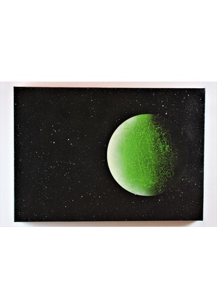 Akrilik Boya Uzay Temalı Kanvas Tablo