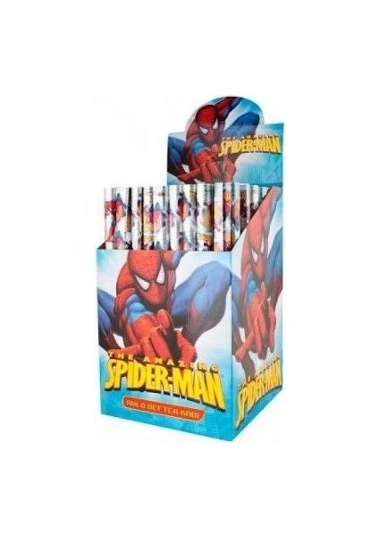 Hazır Defter-Kitap Kabı A-5 Spiderman Simli 25 Li (25 Adet 1 Paket)