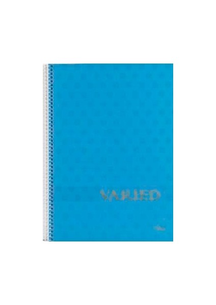 Varied A-4 Pp Kapak Spiralli Defter 160 Yaprak Çizgili