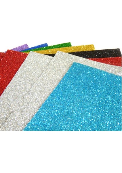 Simli Karton 50X70 Cm 280 Gr Gümüş 10 Lu (1 Paket 10 Adet)