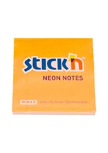 Yapışkanlı Not Kağıdı 76X50 Mm Neon Turuncu 12 Li 4-2116000-5001 (1 Paket 12 Adet)