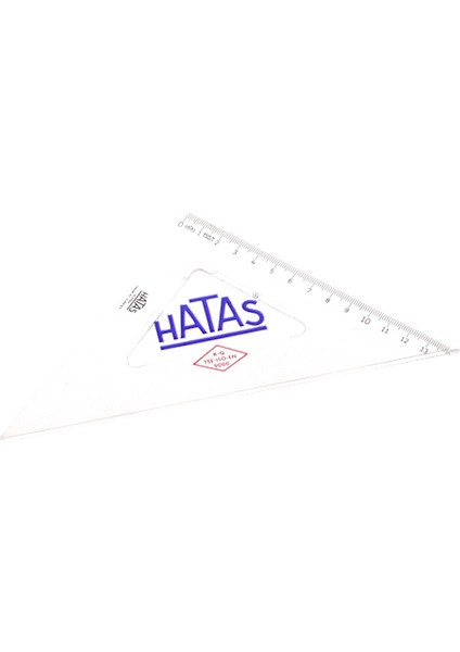 Hatas Gönye Ögrenci Tipi 21 Cm 45 Derece 0760