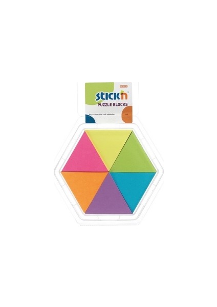 Hopax Stickn Yapışkanlı Not Kağıdı 43X50 Mm Üçgen Mix 150 Yaprak 4-2136900-5001