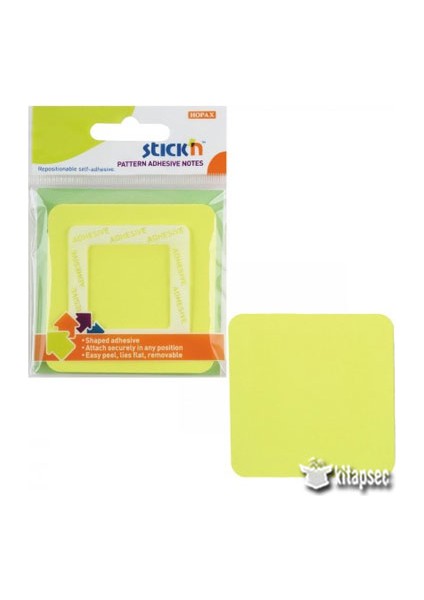 Hopax Stickn Yapışkanlı Not Kağıdı 70X70 Mm Kare Sarı 50 Yaprak 4-2154100-5001