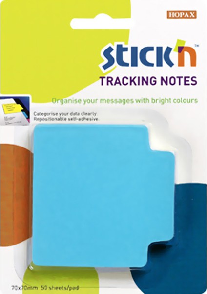 Hopax Stickn Yapışkanlı Not Kağıdı 70X70 Mm Neon Mavi 50 Yaprak 4-2147900-5001