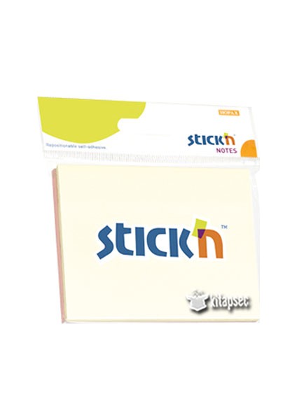 Hopax Stickn Yapışkanlı Not Kağıdı 76X102 Mm 2 Pastel Renk 100 Yaprak 4-2109400-5001