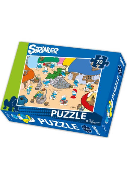 Laço Puzzle Şirinler 70 Parça Srn5003