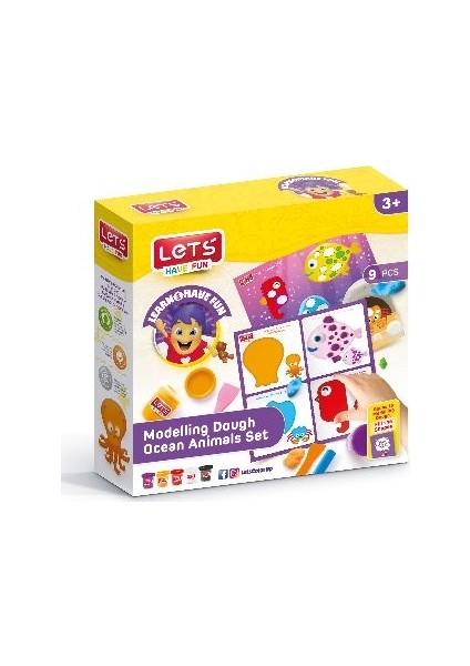Lets Deniz Canlıları Oyun Hamuru Mat 5 100 Gr Oyu L9012