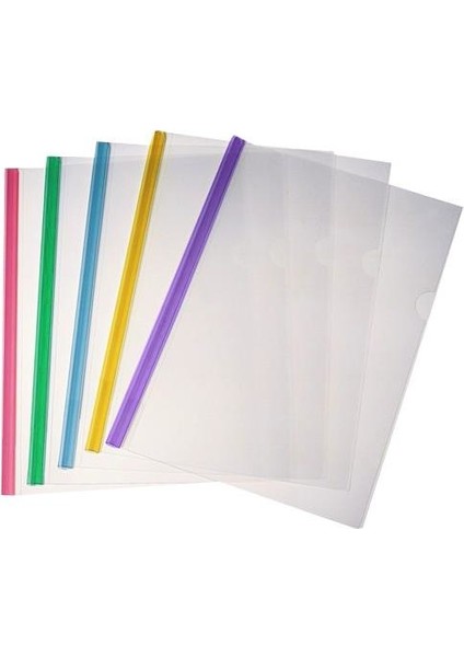 Mapi Üçgen Sıkıştırmalı Dosya 10 Mm 10 Lu Şeffaf Kırmızı 5101011
