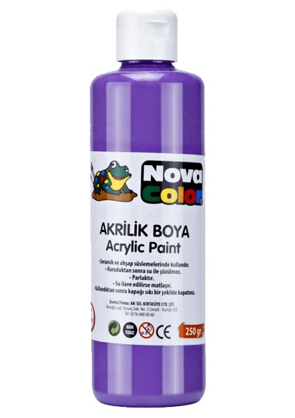 Color Nc-437 Akrilik Boya Mor 250 Gr.