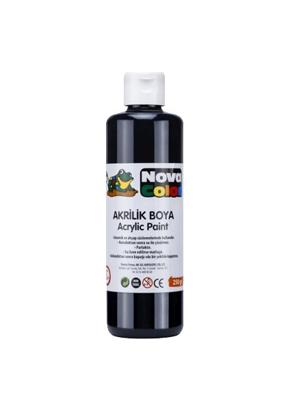 Color Nc-434 Akrilik Boya Siyah 250 Gr.