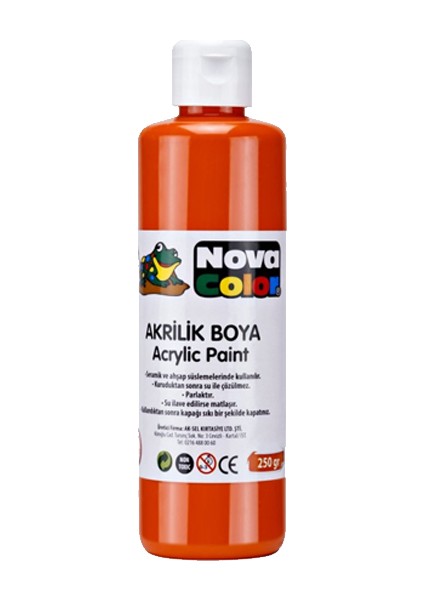 Color Nc-438 Akrilik Boya Turuncu 250 Gr.