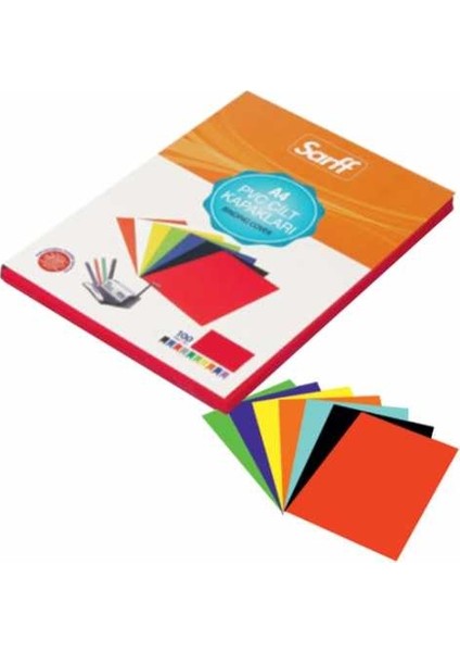 A-4 Cilt Kapağı 450 Micron Siyah 50 Li (1 Paket 50 Adet)