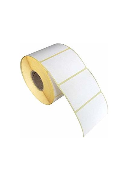 Barkod Etiketi 1 Li 100X100 Mm Çap 40 Mm
