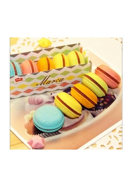 Vintage Label Makaron Silgi 16 Lı 2891 (1 Paket 16 Adet)