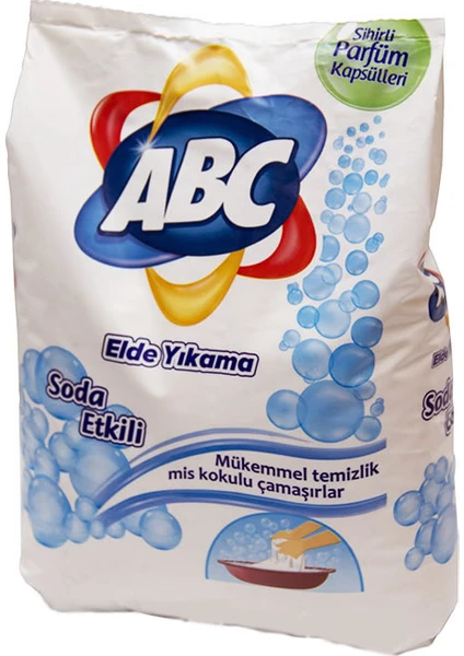 Abc Elde Yıkama Toz Deterjan Soda Etkili 600 gr