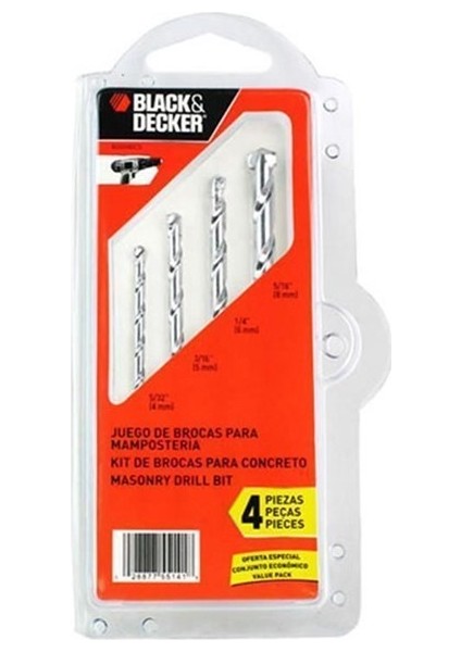 BD0040CS Beton Matkap Uç Seti 4 Parça