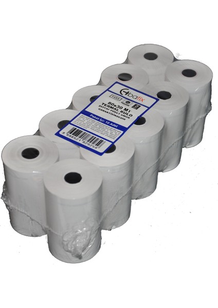 Termal Rulo 80X30 Mt 10 Lu (1 Paket 10 Adet)