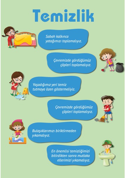 Değerler Eğitimi Afişi Temizlik