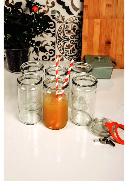 Weck 340 ml Silindir Kavanoz Set (6 Adet) 975