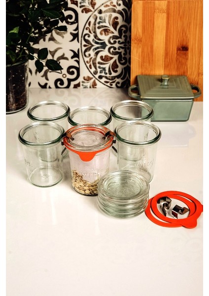 Weck 160 ml Mold Uzun Kavanoz Sett (6 Adet) 760