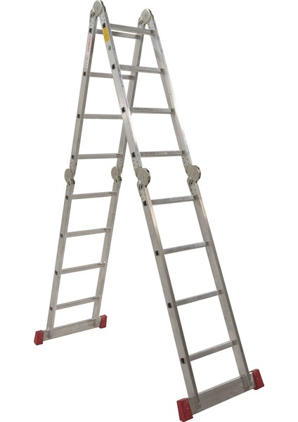 4 Kırmalı 4 Basamaklı Kırmalı Akrobat Merdiven fiyatları