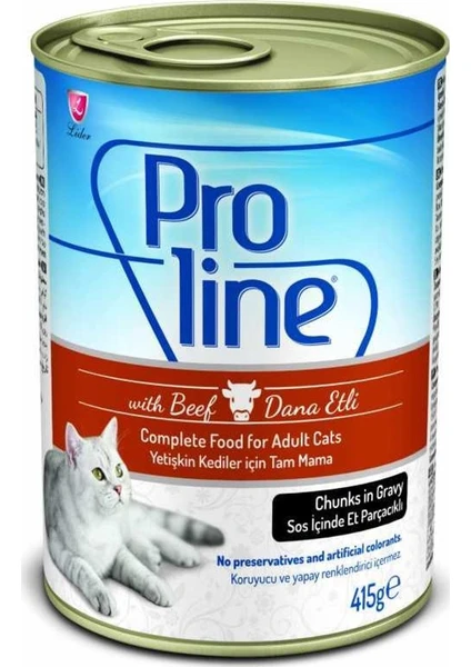 Pro Line Kuzu Etli 415 Gr Kedi Konserve