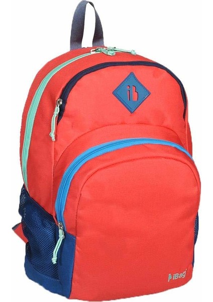 3 Bölmeli Sırt Çanta Kırmızı