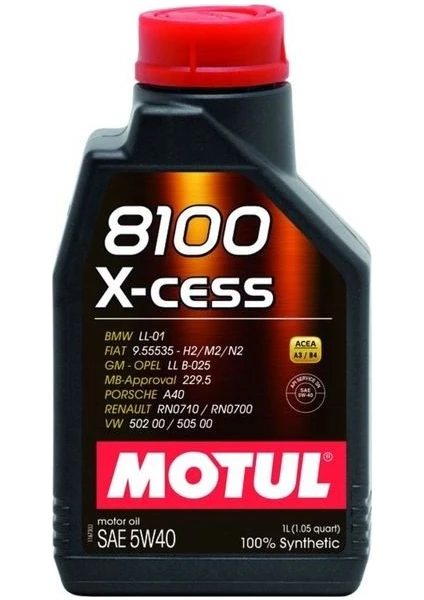 8100 X-Cess 5W-40 1 Litre Motor Yağı ( Üretim Yılı : 2021 )