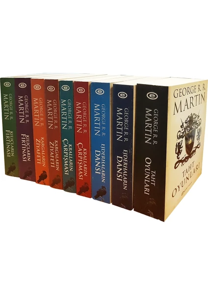 Taht Oyunları - Ejderhaların Dansı - Kralların Çarpışması - Kargaların Ziyafeti - 9 Kitap - George R. R. Martin