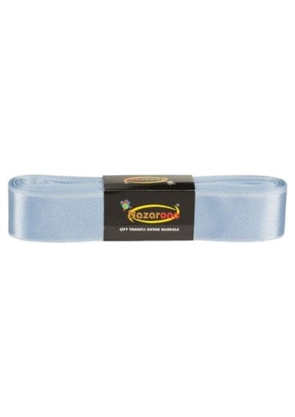 Saten Kurdele 10 Metre Saten Kurdele Mavi ( 3 cm)