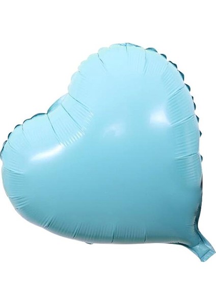 Kalp Folyo Balon Mavi Renk 45cm