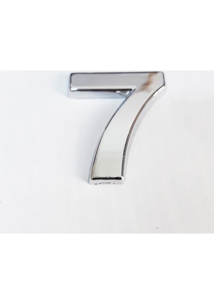 7 Rakamı 3,75 cm Krom Yapışkanlı