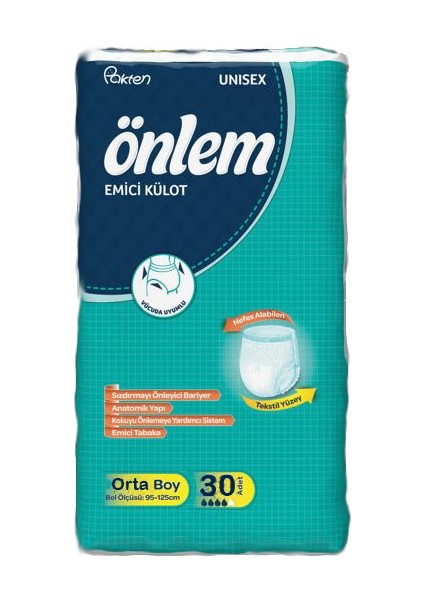 Emici Külotlu Hasta Bezi Medium ( Orta Boy ) 60 Adet
