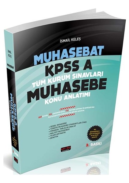 Kpss A Muhasebet Muhasebe Konu Anlatım - İsmail Keleş - Savaş Yayınları 2019