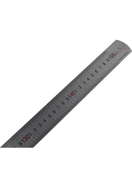 İşkur Makina Metal Paslanmaz 150Cm Çelik Cetvel Metre