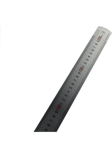 Metal Paslanmaz Çelik Cetvel Metre 200Cm