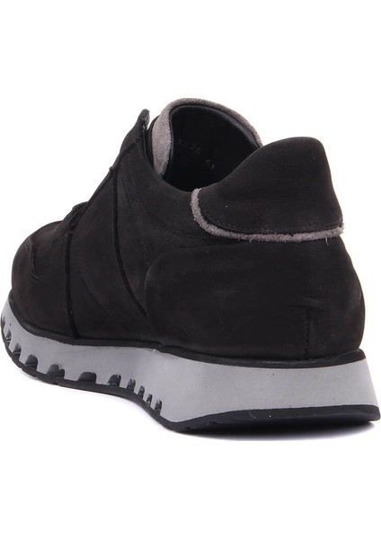 Siyah Nubuk Bağcıklı Erkek Günlük Ayakkabı fırsatları