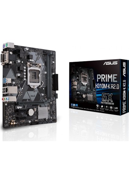 Prıme H310M-K R2.0 Intel H310 Lga1151 DDR4 2666 Dvı Vga Usb3.1 Matx (Prıme H310M-K R2.0) Anakart