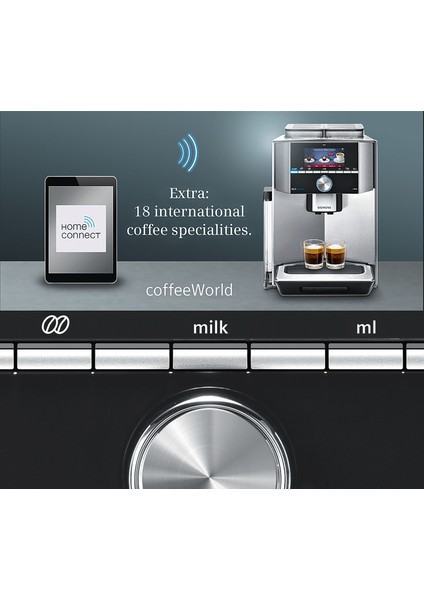 Tam Otomatik Tam Otomatik Home Connect Espresso ve Kahve Makinesi TI909701HC fiyatları
