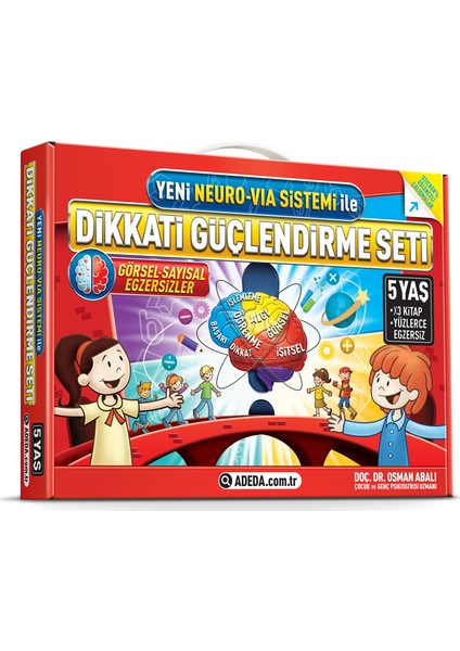 Osman Abalı Adeda Neuro Via Dikkati Güçlendirme Seti 5 Yaş + Görsel Dikkat Testi