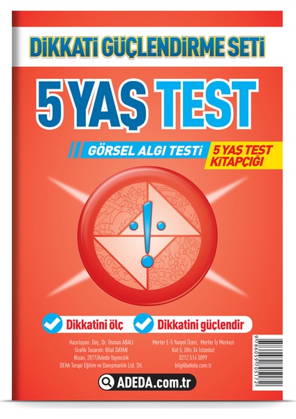 Osman Abalı Adeda Neuro Via Dikkati Güçlendirme Seti 5 Yaş + Görsel Dikkat Testi