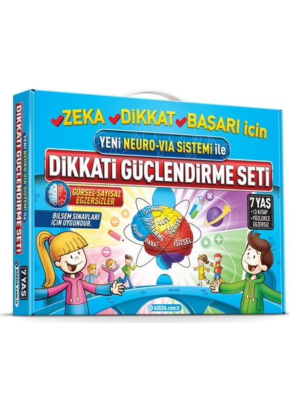 Osman Abalı Adeda Neuro Via Dikkati Güçlendirme Seti 7 Yaş + Görsel Dikkat Testi