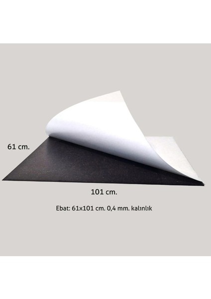 Direktal Yapışkanlı Magnet Tabaka 61 Cm.X 101 Cm. 0,4 Mm.