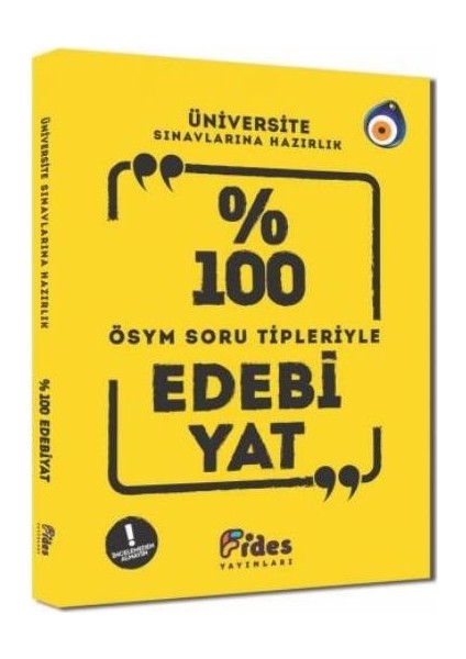 Fides Yayınları Yüzde 100 Ösym Soru Tipleriyle Edebiyat