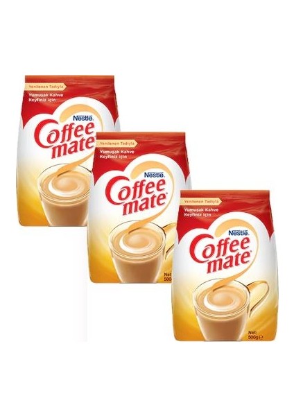 Nescafe Coffee Mate 500 gr Ekopaket 3'Lü Ekoset